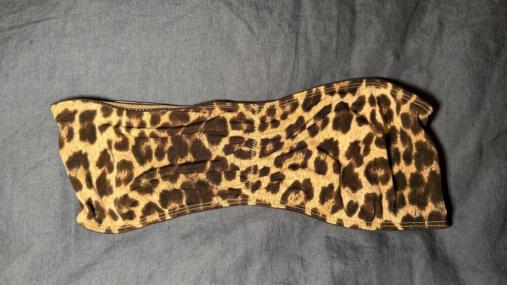 Topshop Cheetah Leopard Print Bralette Size 8
